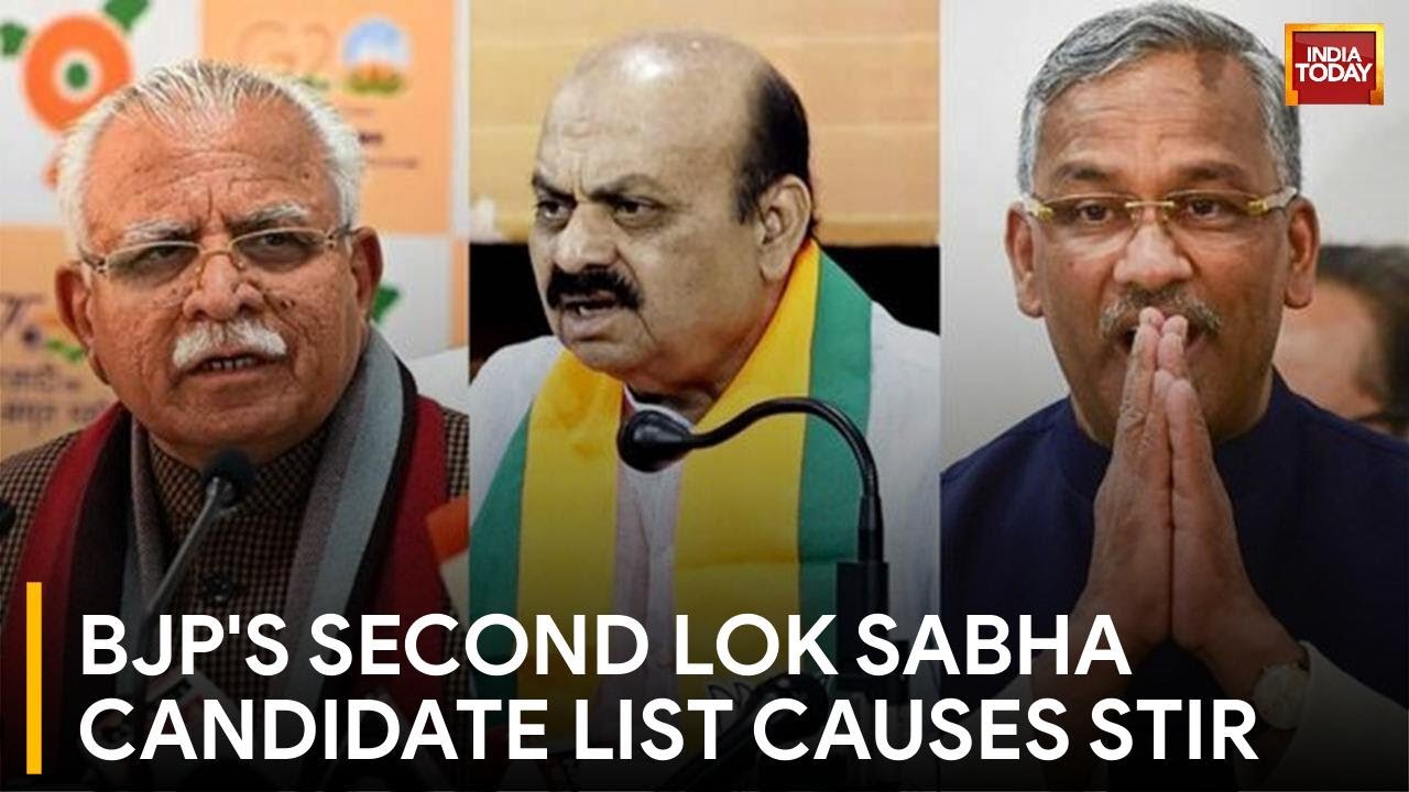 BJP Reveals Second Lok Sabha Candidate List Amidst Dissent | India Today News