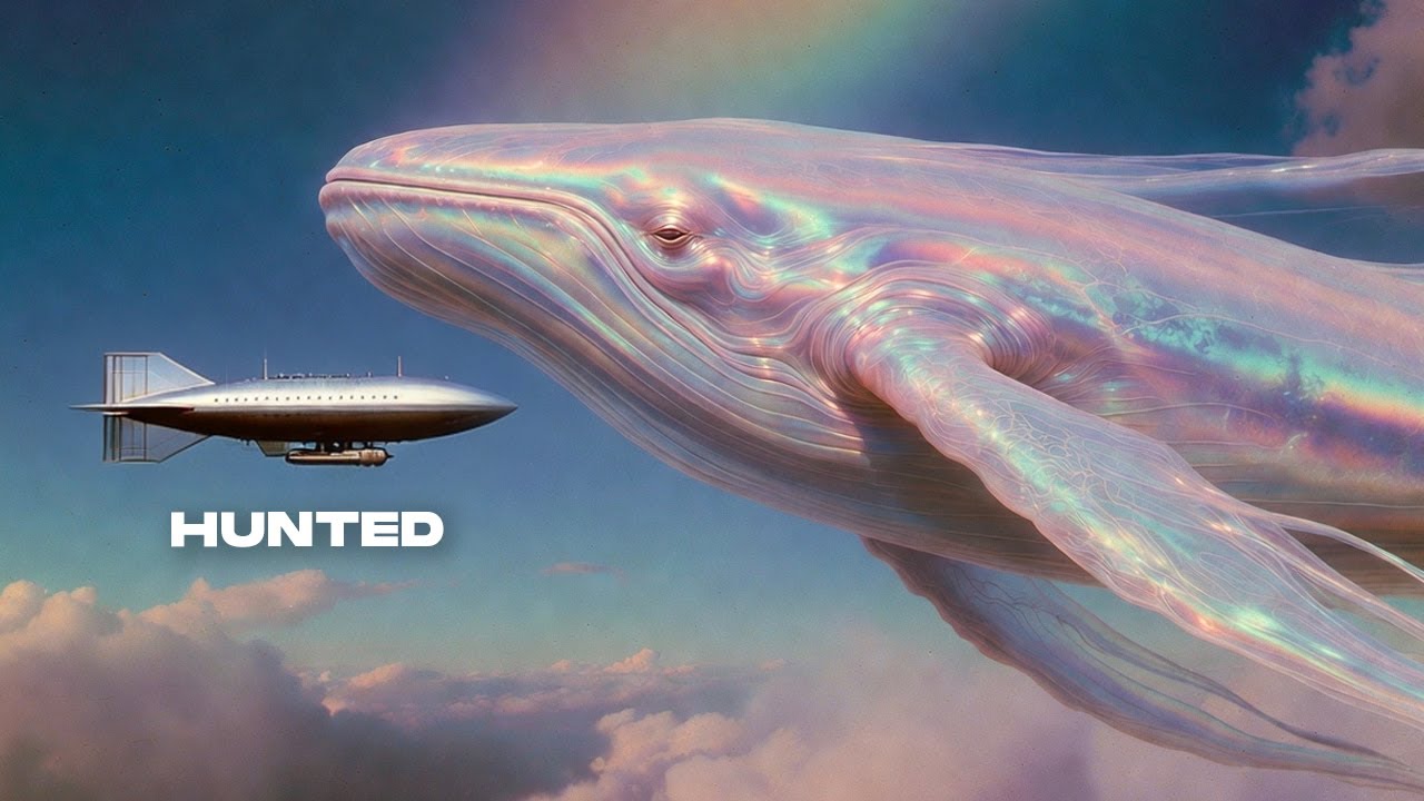 Humans Hunt Sky Whales Above the Clouds | A Retro-Futuristic Cinematic Experience