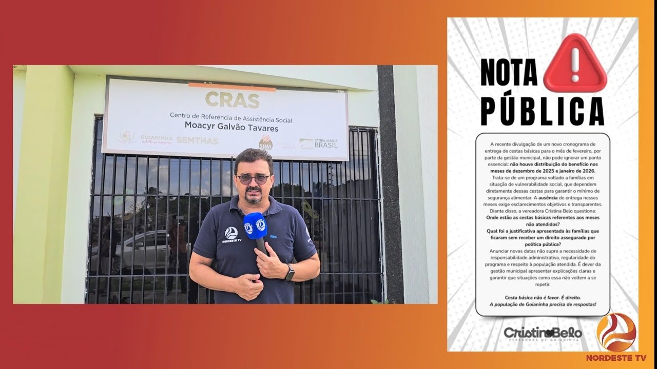 📦⚠️ Dois meses sem cestas básicas em Goianinha (RN)