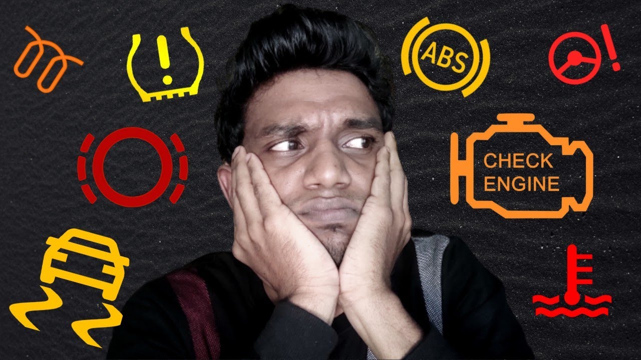 10 Important Dashboard Lights - Explained in Tamil