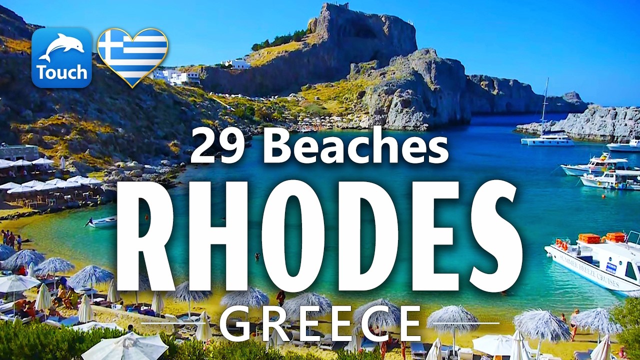 29 Best Beaches of RHODES, Greece ► Top Places & Secret Beaches in Europe #touchgreece