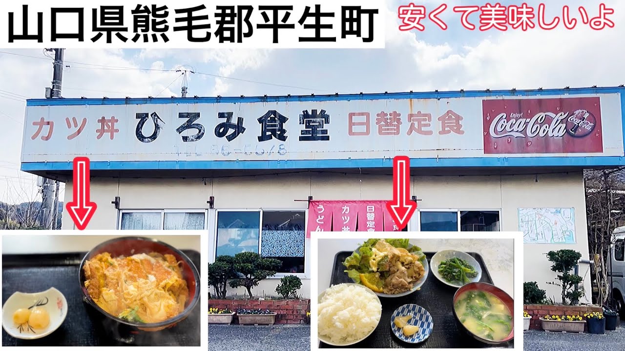『ひろみ食堂』カツ丼・日替定食！山口県熊毛郡【ランチ】