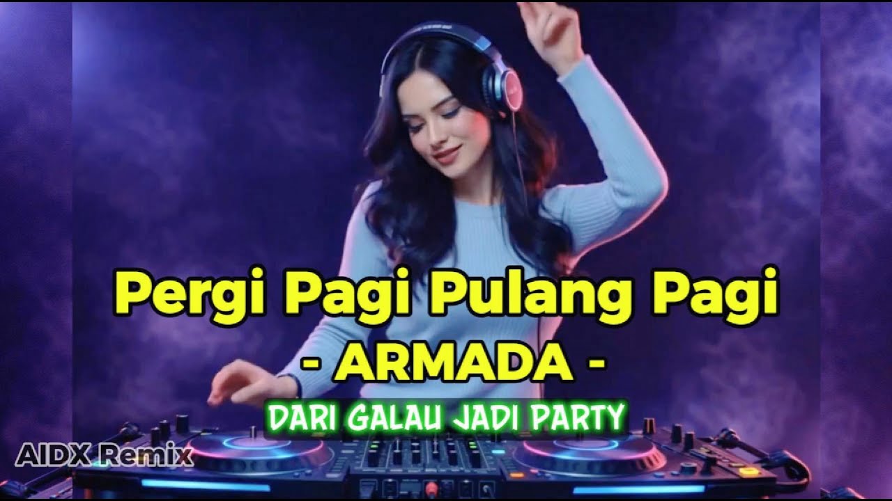 PERGI PAGI PULANG PAGI - ARMADA (AIDX Remix) | AI Female Cover & DJ Version Viral 2026