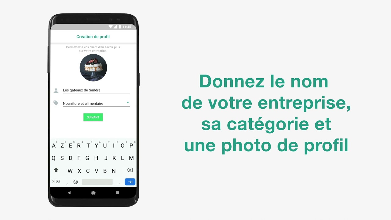 Cr&eacute;er un profil sur WhatsApp Business