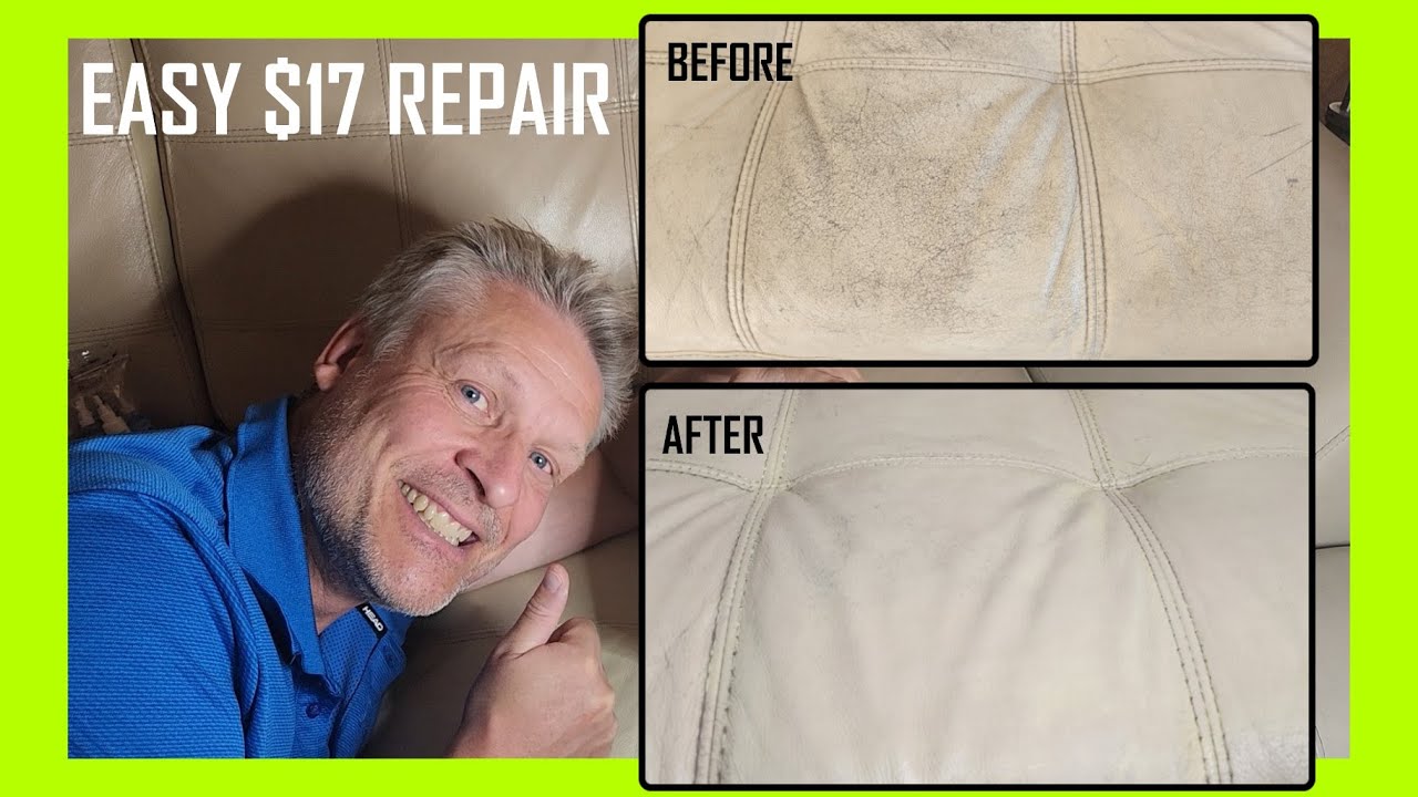 EASY! How to Repair Cracks, Wear, & Cuts on Leather Sofa, Couch or Car Seat