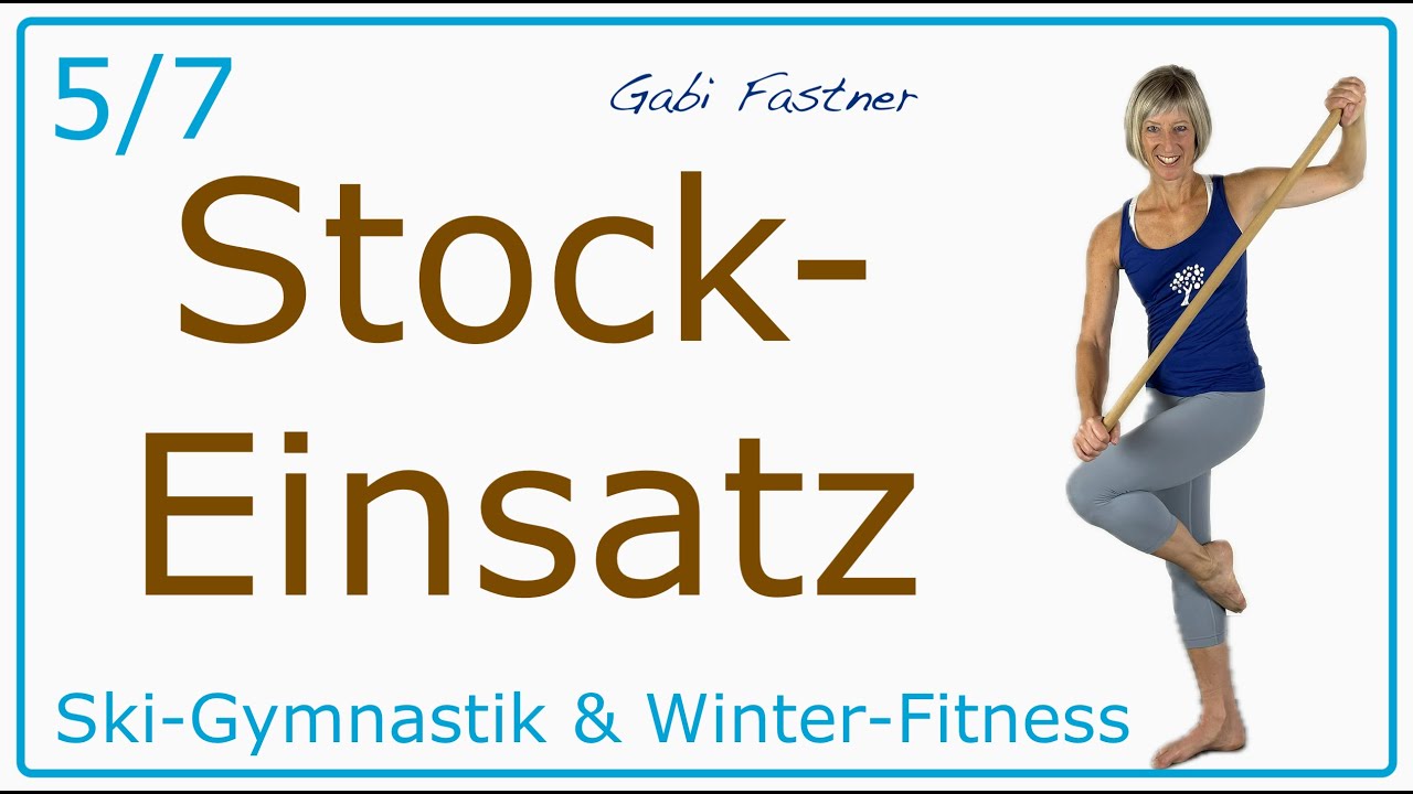 5/7 ❄️ 40 min. FullBody-Workout mit Stockeinsatz | mit dem Stab