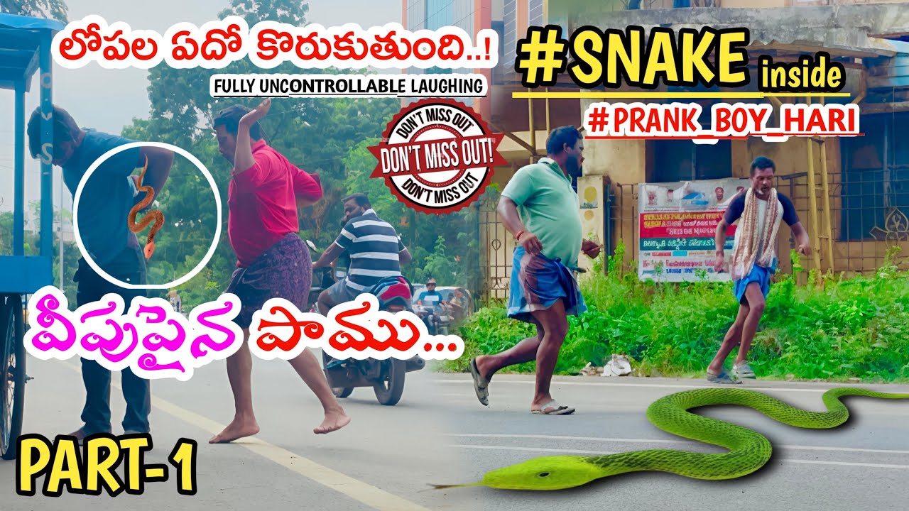 #snake #prankvideo #telugu #funny #vairlvidoe 