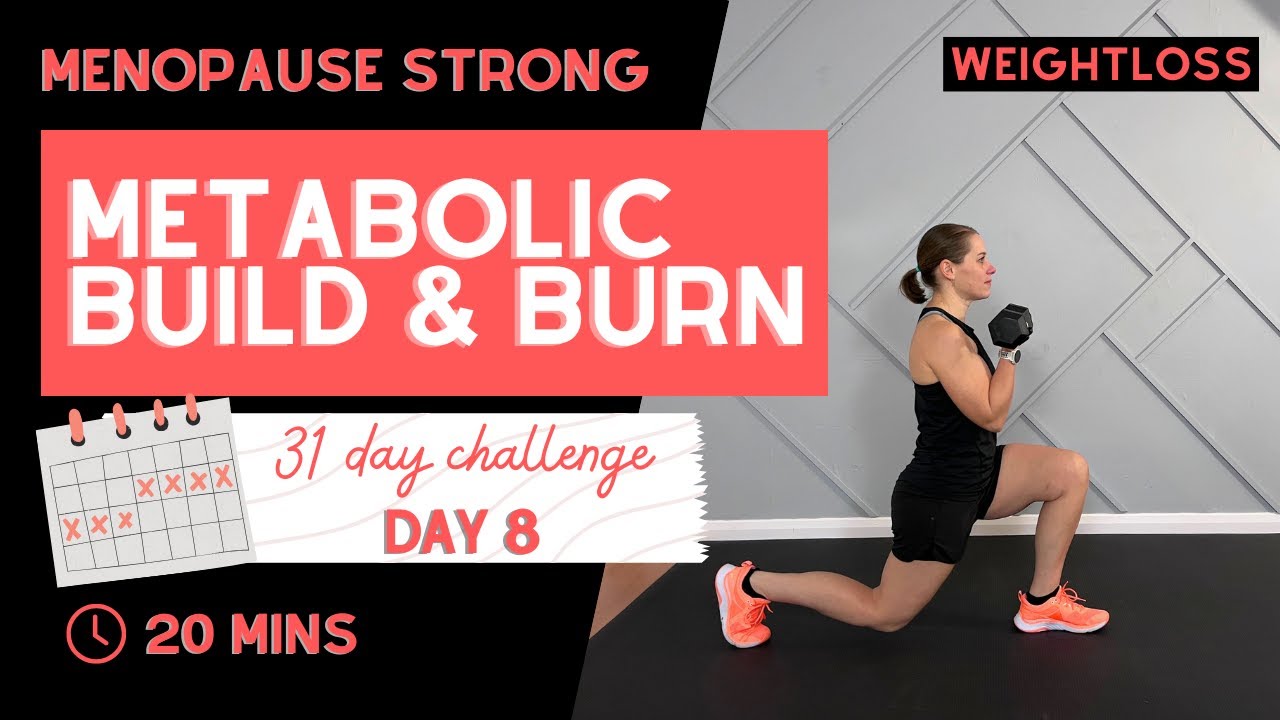 Metabolic Strength & Fat-Burn Workout for Menopause | 20-Min Full Body Burn &ndash; Day 8