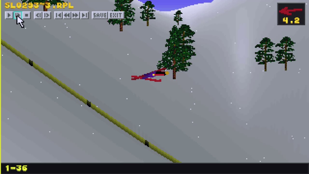 A.I. plays DSJ2 SLO K250 293.66m Fall | Reverse Engineering + Genetic Algorithms