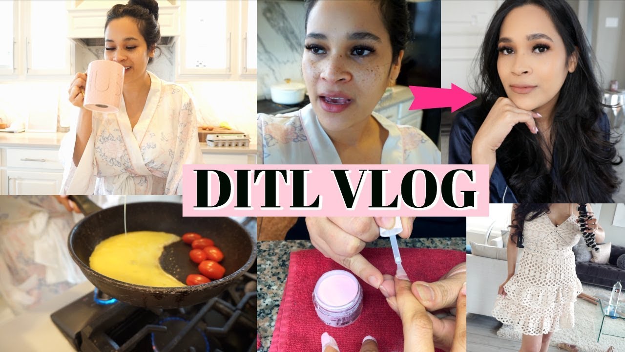 DITL Vlog - Trip To Nail Salon, Easy Breakfast & My Quick & Easy Everyday Makeup  MissLizHeart