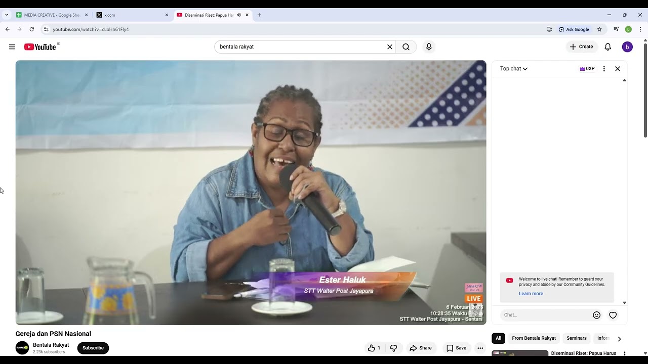 Diseminasi Riset  Papua Harus Ditanami Kelapa Sawit    YouTube   Google Chrome 2026 02 06 08 57 44
