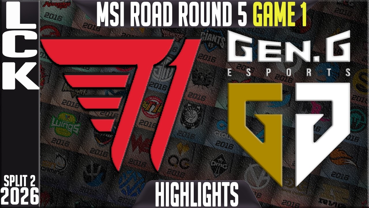T1 vs GEN Highlights Game 1 | LCK Road To MSI Round 5 2026 | T1 vs Gen.G G1