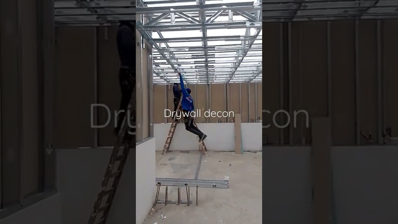 estructura para cielo raso en drywall.