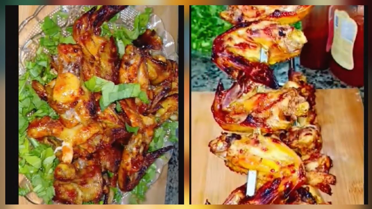 احلي تشكن وينجز مشوي بصوص السويت شيلي اطعم أجنحة هتجربوها 😍#اكسبلور 