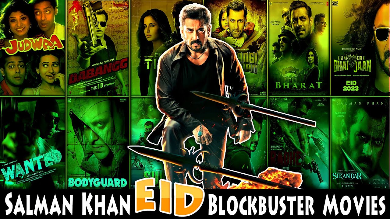 Salman Khan EID Blockbuster Movies All Time List | Bollywood Movies on EID | Salman Khan EID Movies🤯