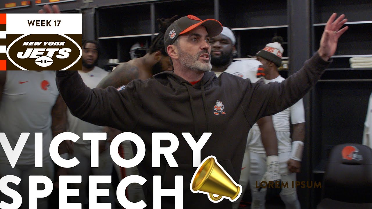 Kevin Stefanski's Victory Speech vs. New York Jets TNF | Cleveland Browns