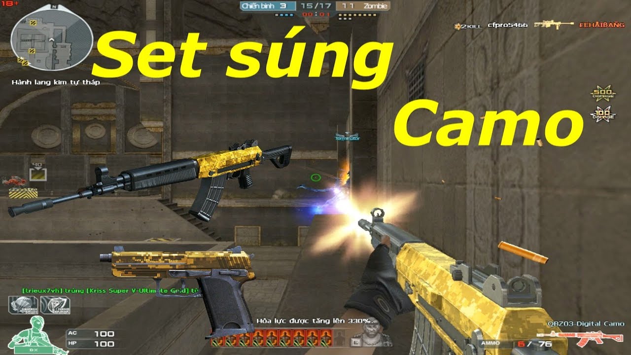 [ B&igrave;nh Luận CF ] QBZ03-Digital Camo - Tiền Zombie v4