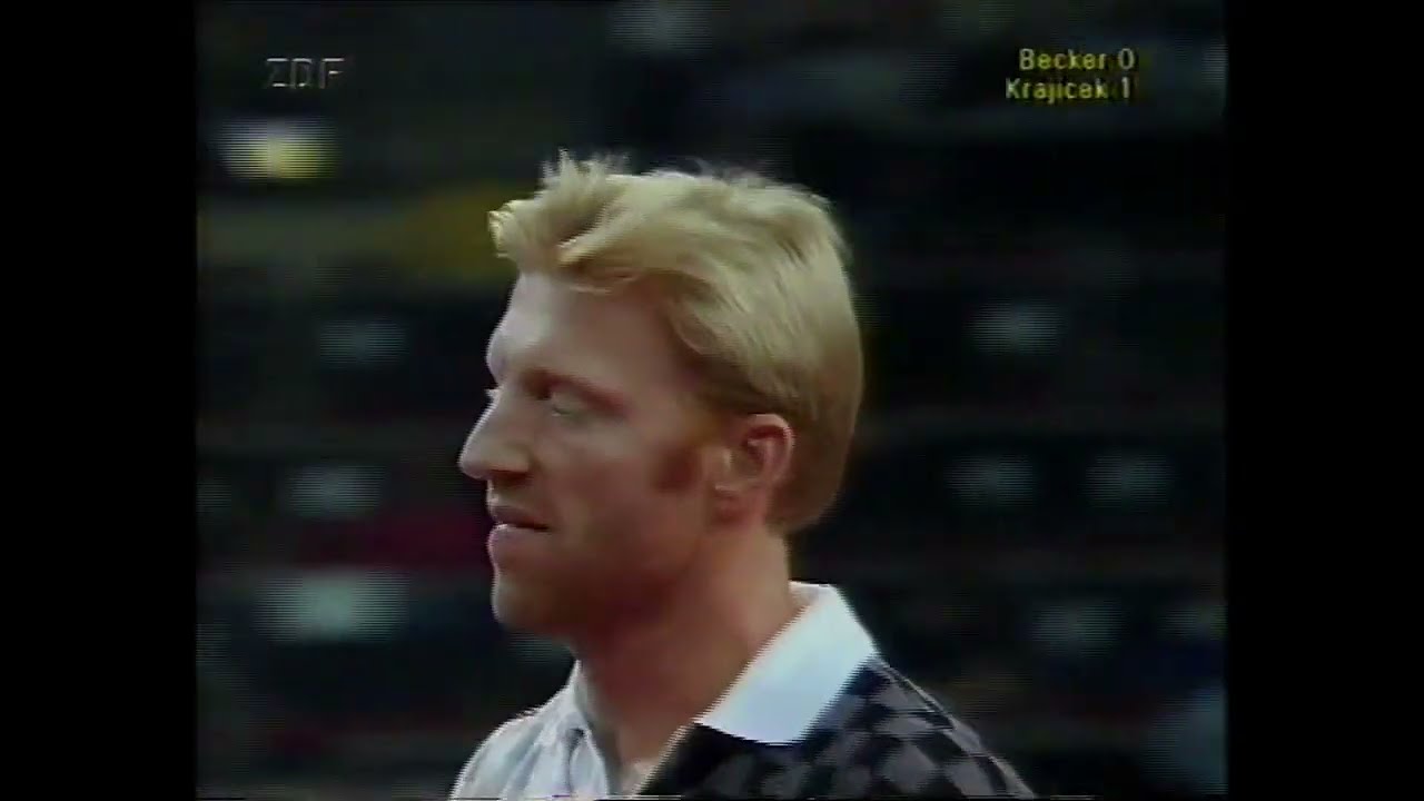 Stuttgart indoor 1997 2R Krajicek vs Becker