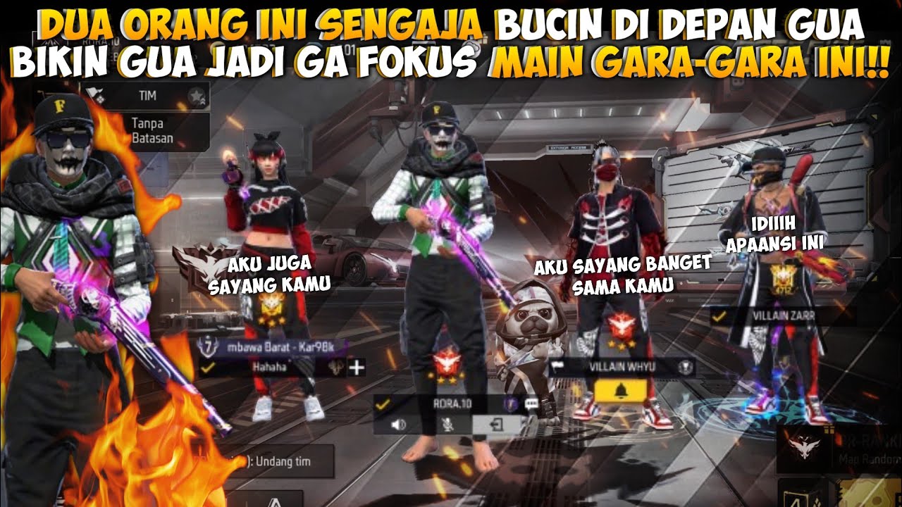 NIAT MAU SOLO VS SQUAD MALAH KETEMU PLAYER BUCIN!! SENGAJA BANGET MANGGIL SAYANG DEPAN GUA!!