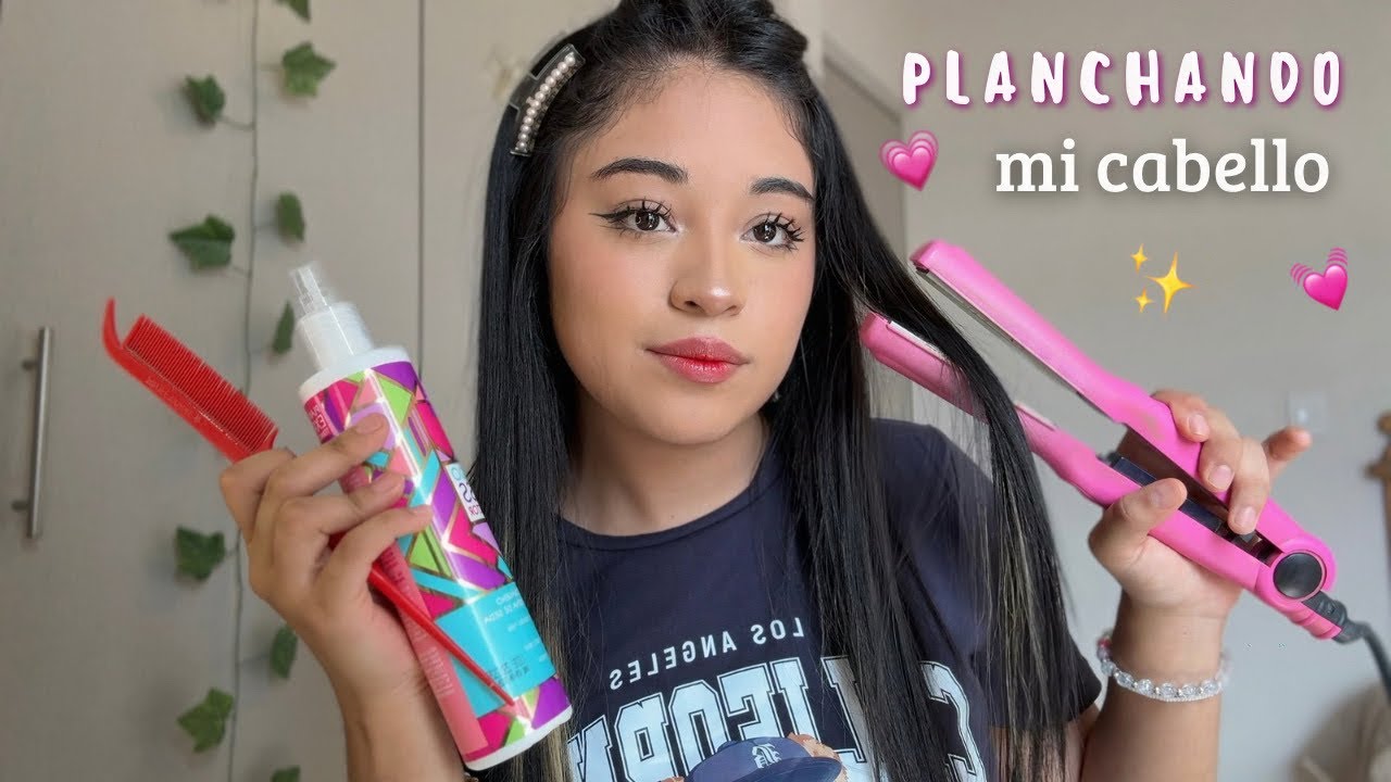 ASMR acompáñame a planchar mi cabello 💆🏻‍♀️🌸