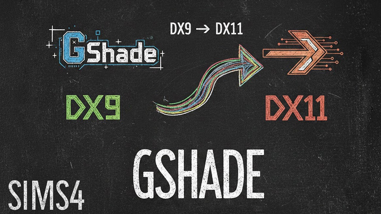 GShade 🔥 | Как установить | DX9 | DX11 | Sims4