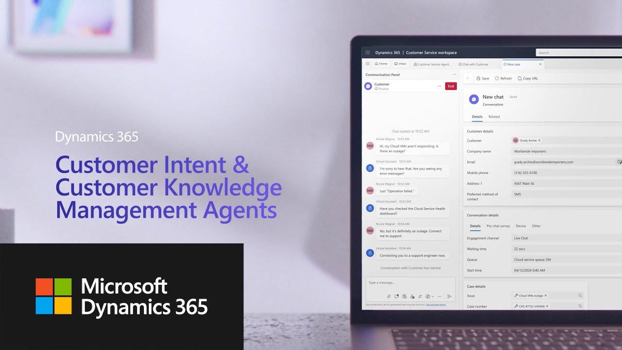 Get started with the Customer Intent & Customer Knowledge Management agents for Dynamics 365