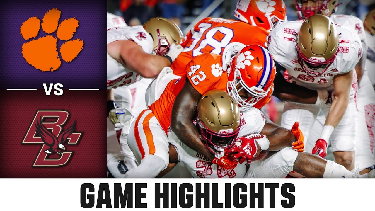Clemson vs. Boston College | ACC Football Highlights (2022)