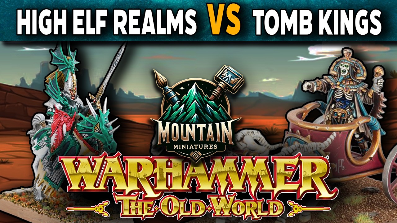 High Elf Realms vs Tomb Kings of Khemri - Warhammer The Old World Battle Report