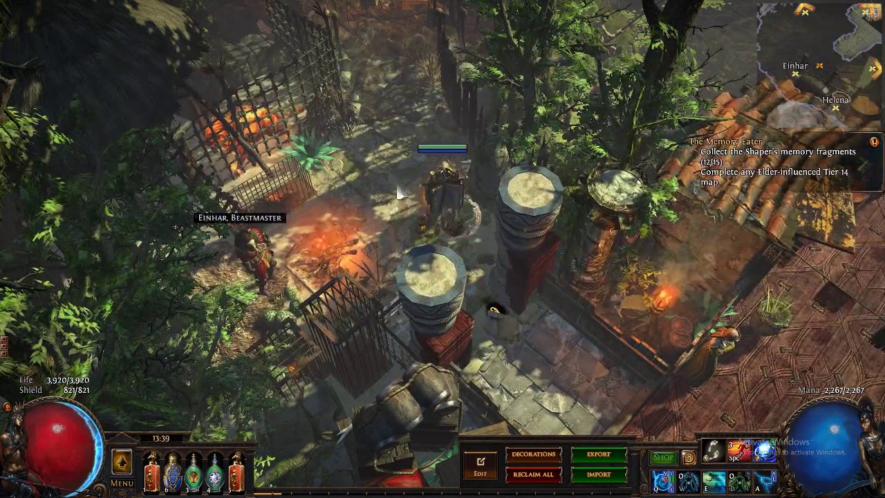 POE 3.5 betrayal hideout showcase