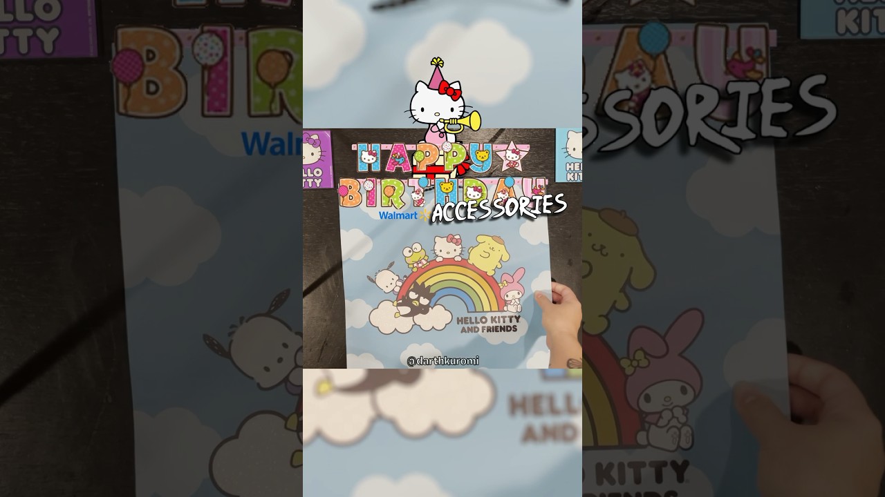 hello kitty hallmark merch at walmart?? ♡ #shorts #hellokitty #kuromi #hellokittyandfriends