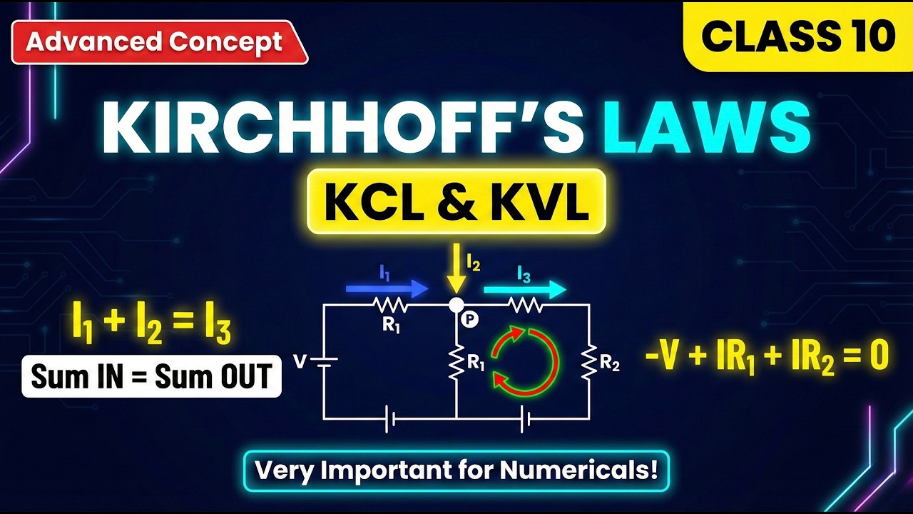 Kirchhoff’s Laws | KCL & KVL | Electric Current | Class 10 SSC Physics 2026 | Part 8 | Numericals