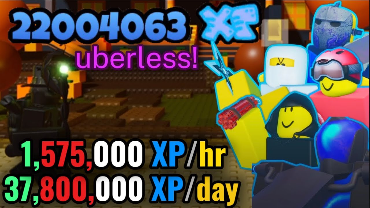 The NEWEREST most EFFICIENT & FASTEST XP Grind [UBERLESS] | The Battle Bricks