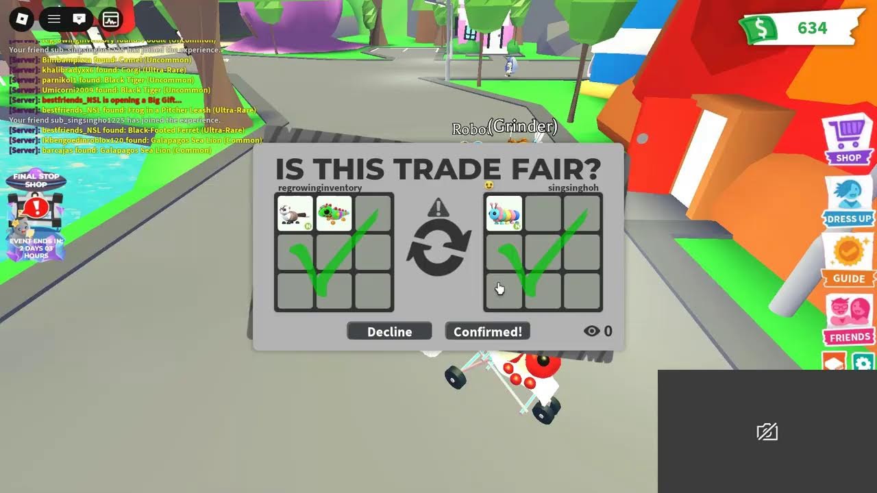 Starting over in AdoptMe to get my friends inventory || Part 5
