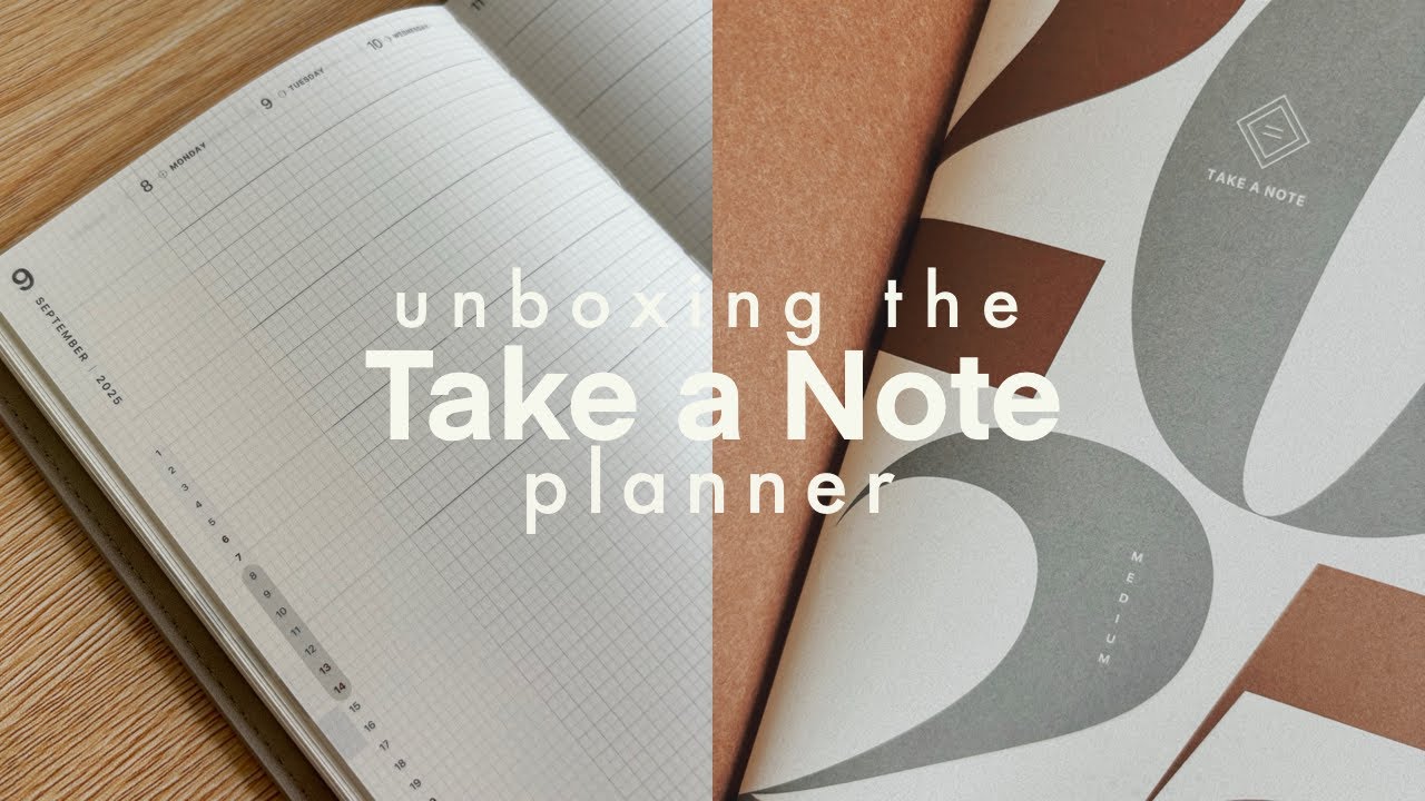 Unboxing the Take a Note Planner 📦 2025 Weekly B6