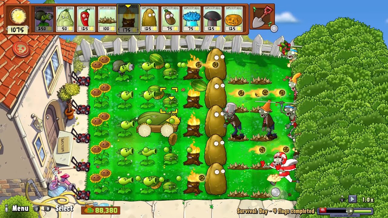 Plants vs. Zombies: Replanted (Survival) pt 16 