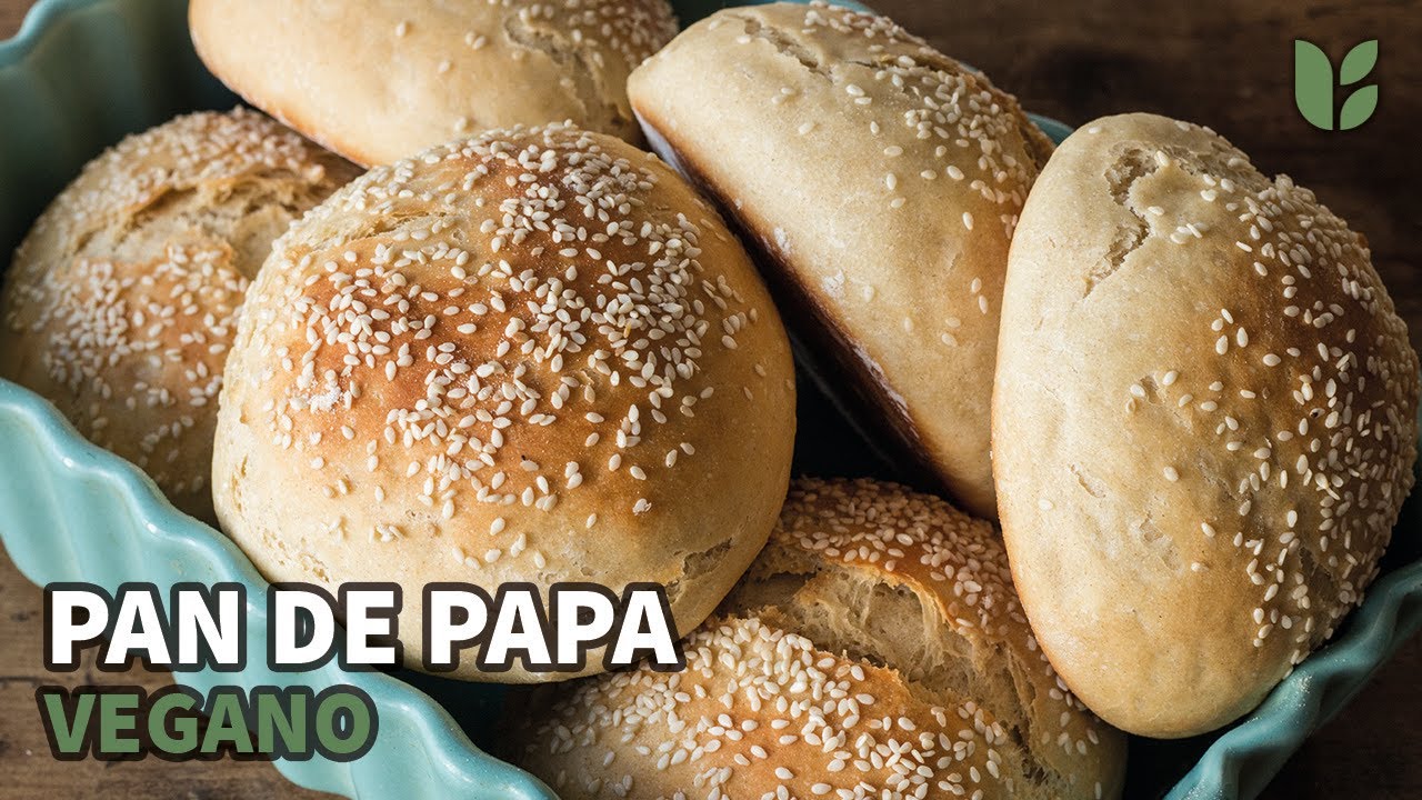 PAN DE PAPA VEGANO para HAMBURGUESA - SUAVE y ESPONJOSO - breakvegan