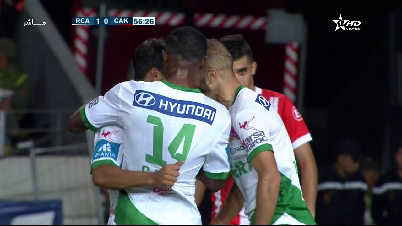 ملخص مباراة الرجاء البيضاوي و شباب أطلس خنيفرة 2-1 RCA vs CAK