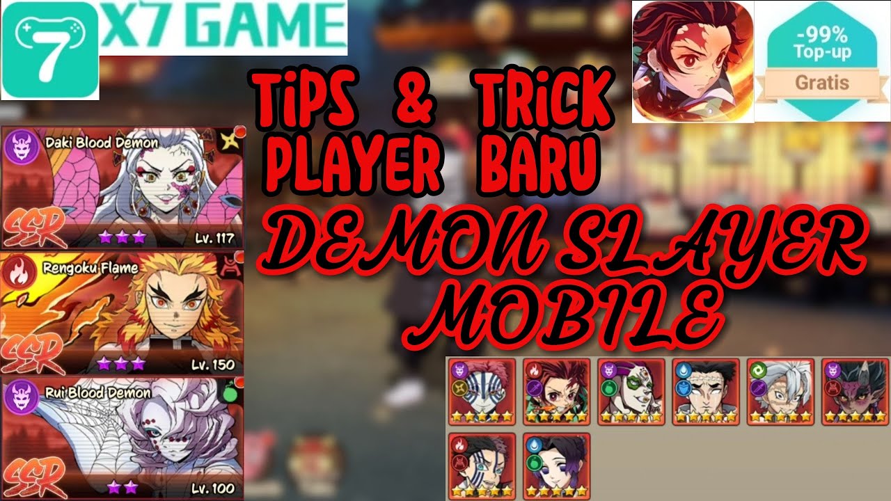 TIPS & TRICK PLAYER BARU PUSH BP DI DEMON SLAYER MOBILE X7