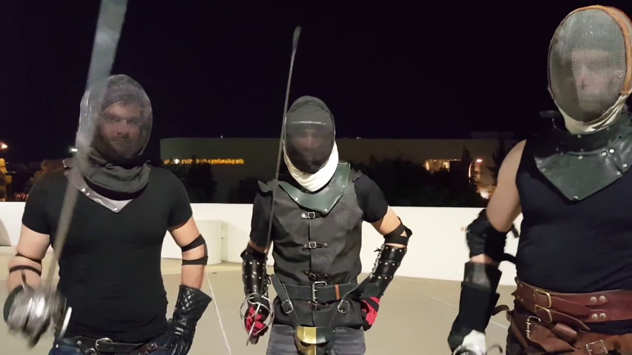 3 on 1 and 2 on 1 rapier fencing and a little about Loyal Order of the Sword