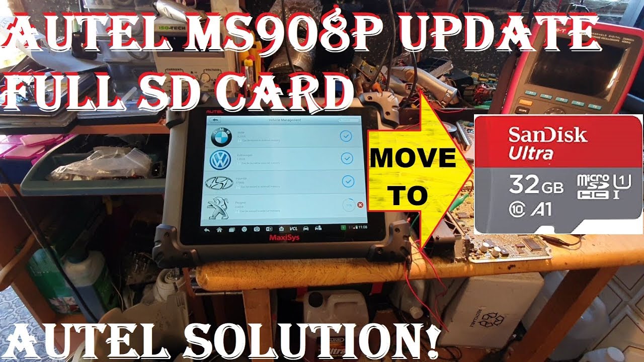 Autel Maxisys 908P full SD card... problem solved!