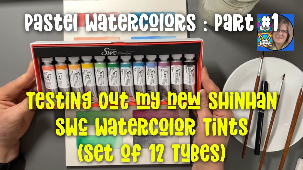 Pastel Watercolors - Part #1 - Testing Out My New Shinhan SWC Watercolor Tints Set of 12 Tubes