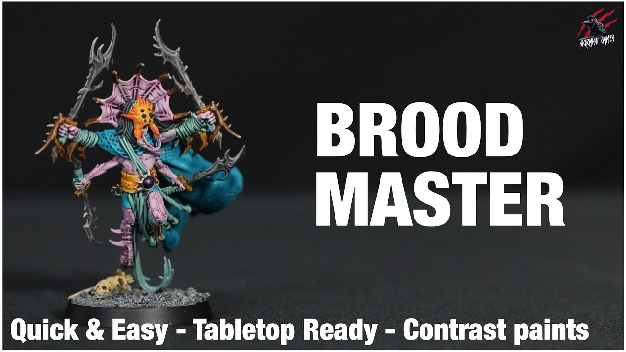 HOW TO PAINT WARCRY BROODMASTER - Red Harvest Tarantulos Brood Quick Easy Tabletop Ready Techniques
