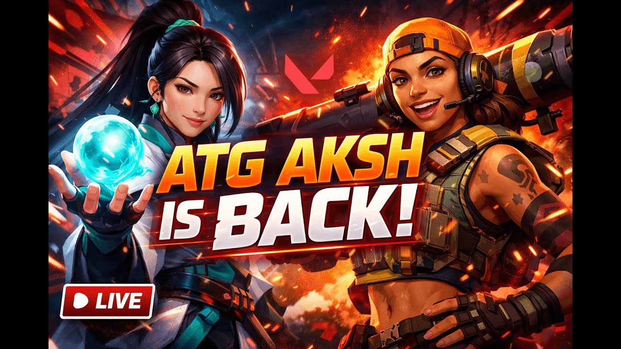 BOOM BACK IN VALORANT| ATG AKSH | VALORANT LIVE GAMEPLAY WITH SOME GUJJU'S
