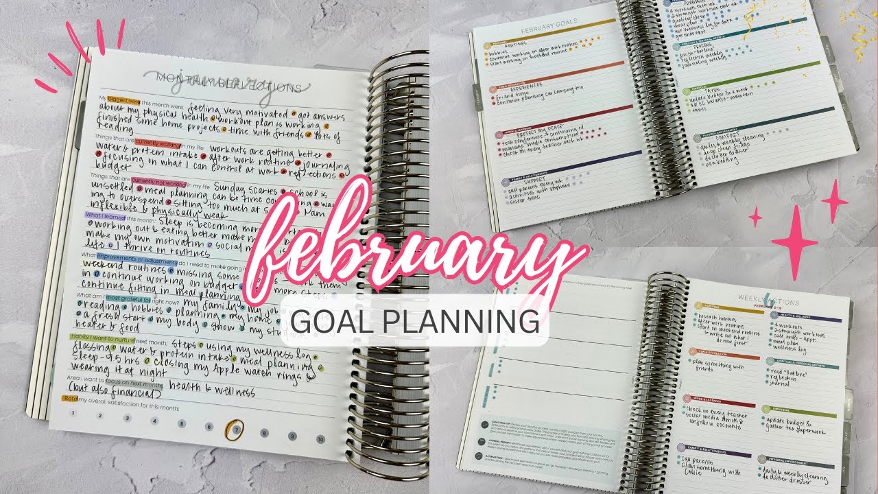 FEBRUARY 2025 GOALS + week 6 weekly actions | MAKSELIFE MONTHLY GOAL SETTING | #mäksēlifeplanner