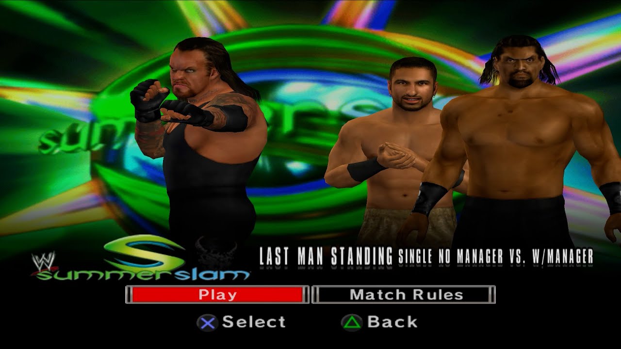 WWE SmackDown vs. Raw 2007 - Undertaker VS Khail,Daivari (LAST MAN STANDING)