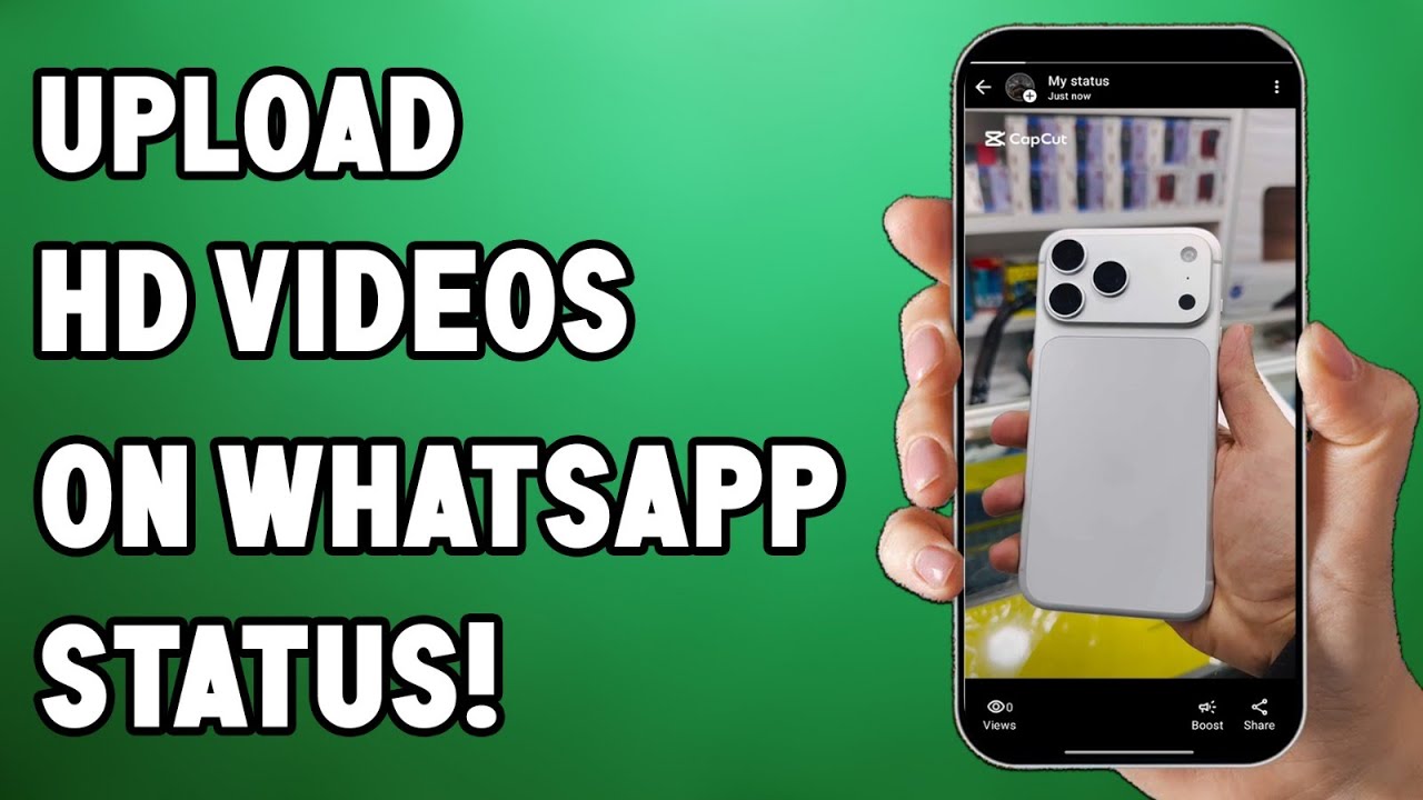 How to upload hd video on whatsapp status