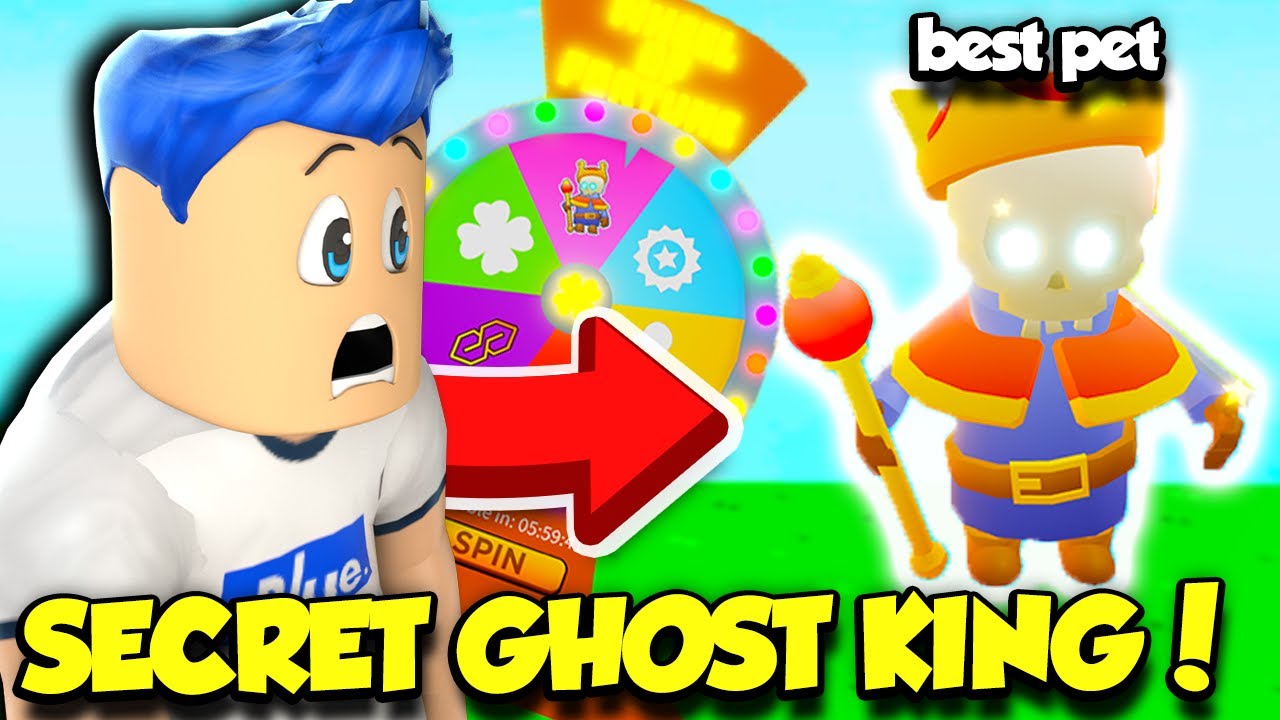 I Spun The WHEEL OF FORTUNE And Got The SECRET GHOST KING PET In Tapping Simulator!! (Roblox)