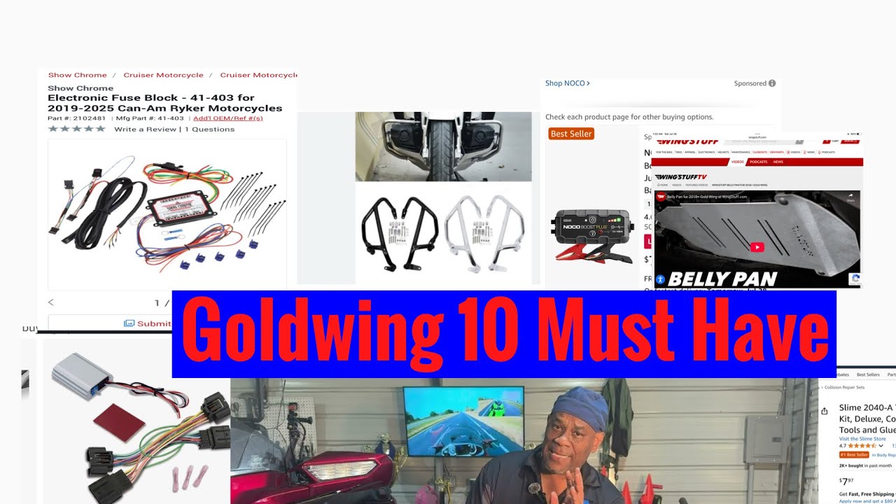 My Honda Goldwing Top 10 Must Have