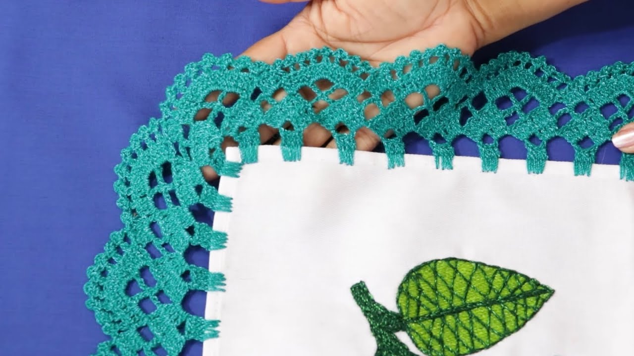 🧶PUNTILLA GRANDE FACIL PASO A PASO🍀 PUNTILLAS FACILES 740