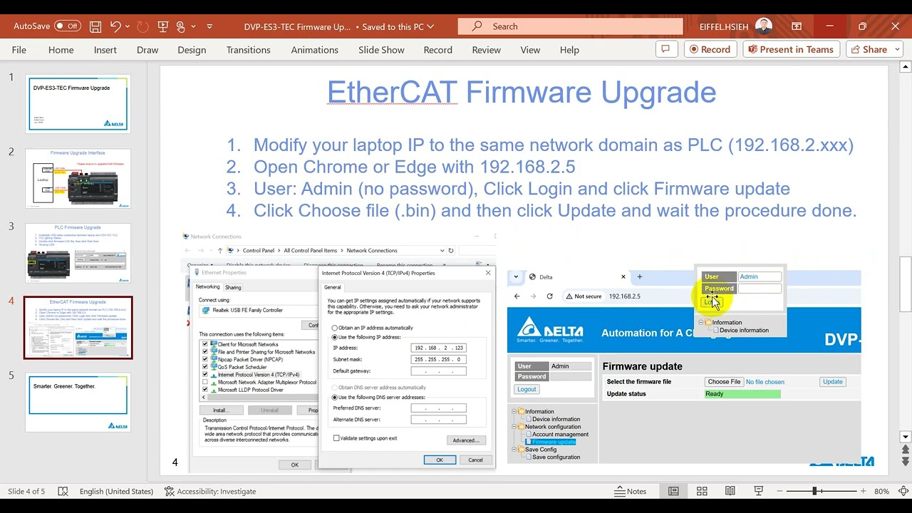 DVP ES3-TEC firmware upgrade